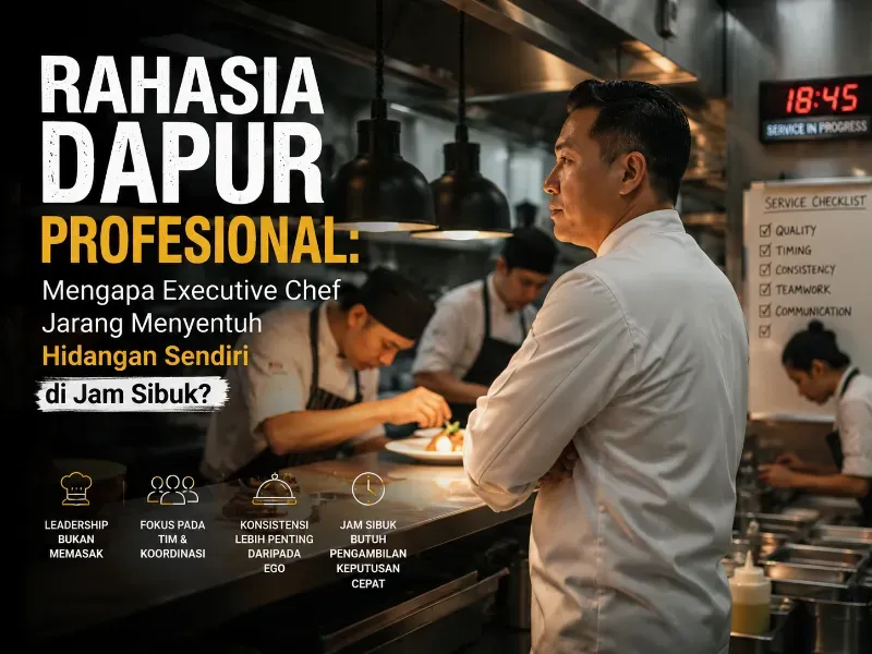 Rahasia Dapur Profesional: Mengapa Executive Chef Jarang Menyentuh Hidangan Sendiri di Jam Sibuk?