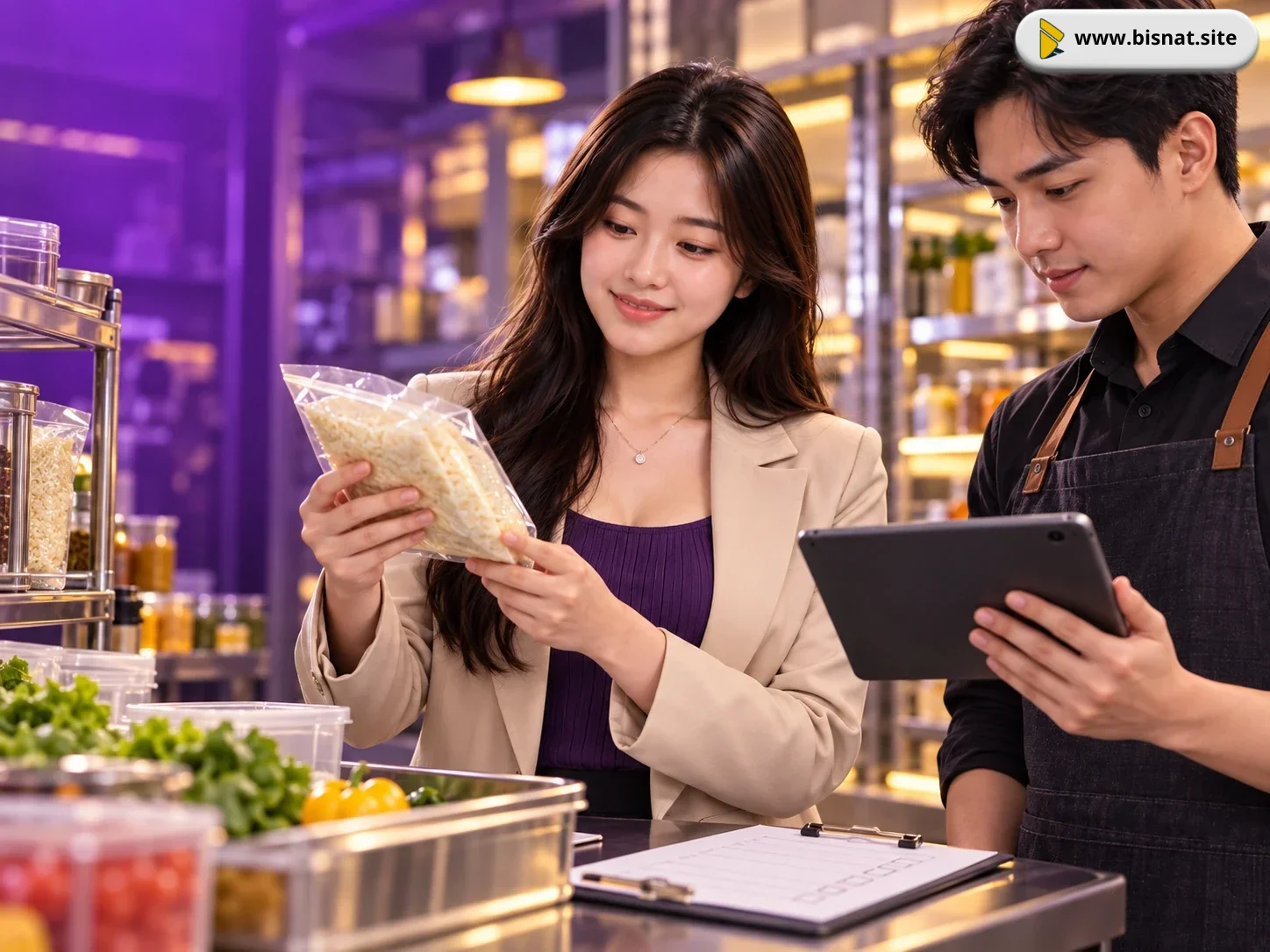 Sintya memeriksa alur sinkronisasi POS dan marketplace sebelum menyesuaikan stok
